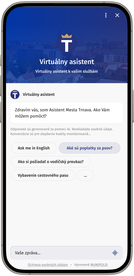AI Asistent pre mestá a obce